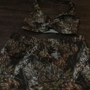 Camo two piece swimsuit. Like new!!!